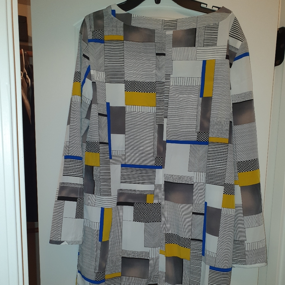 Armani exchange multi color dress size small, never worn.
